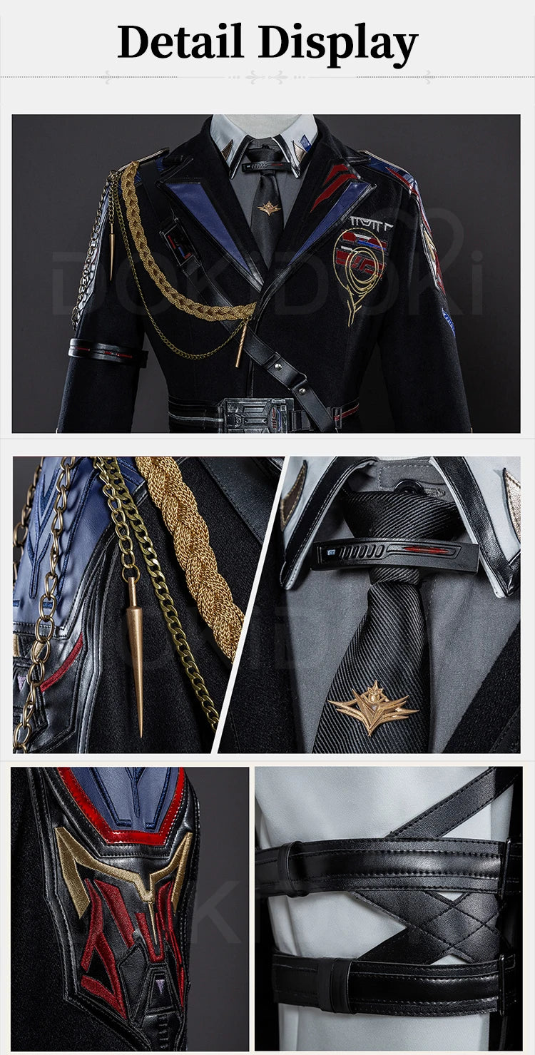Caleb MC Cosplay Costume Game Love and Deepspace【XS-2XL】DokiDoki-R Men Women Pilot Uniform Xia Yizhou Hat Plus Size