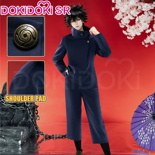 IN STOCK Fushiguro Megumii Cosplay Costume Anime Cosplay【S-3XL】DokiDoki-SR Men Uniform Black Suit Fushiguro Megumii Plus Size