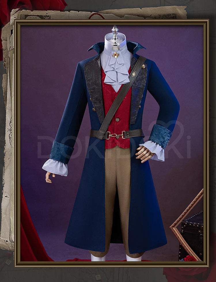 P Cosplay Costume Game Cosplay【S-2XL】DokiDoki-R Men Game Costume Medieval Suit P Cosplay Plus Size