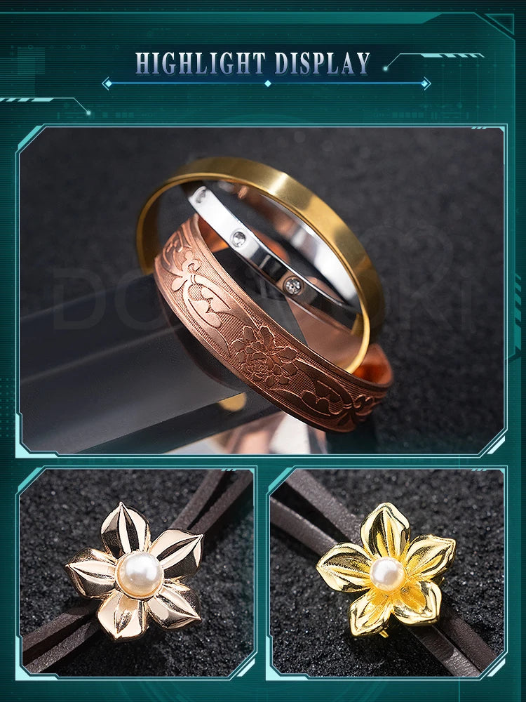 Aerith Cosplay Costume Game FF Cosplay【S-3XL】DokiDoki-SR Women White Dress Aerith Costume Plus Size