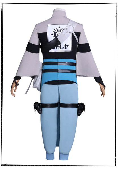 Anime Gachiakuta Zanka Nijiku Cosplay Costume Wig Uniform Earrings Akuta Cleaners Halloween Party for Women Men Carnival Props