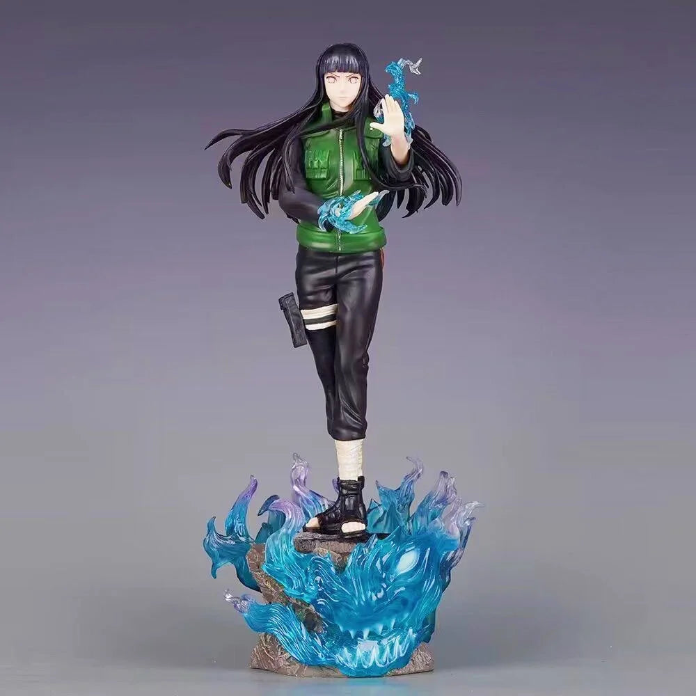 34cm Anime NARUTO Hyuga Hinata PVC Action Figure Statue Desktop Ornament Model Toy Gift