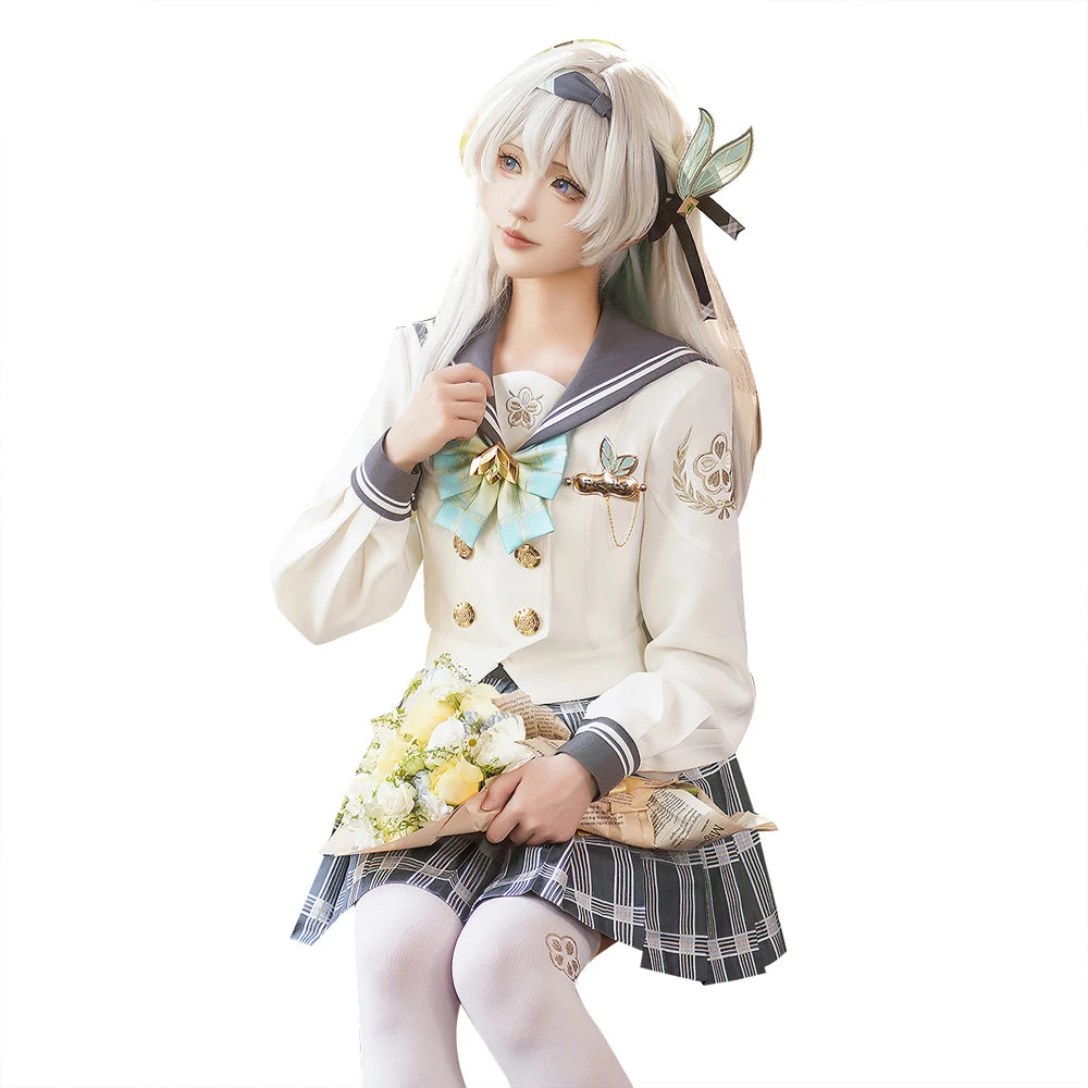 IN STOCK Firefly Cosplay Costume Game Honkai Star Rail DokiDoki-SR Women Cute JK Uniform HSR Firefly Spring Missive
