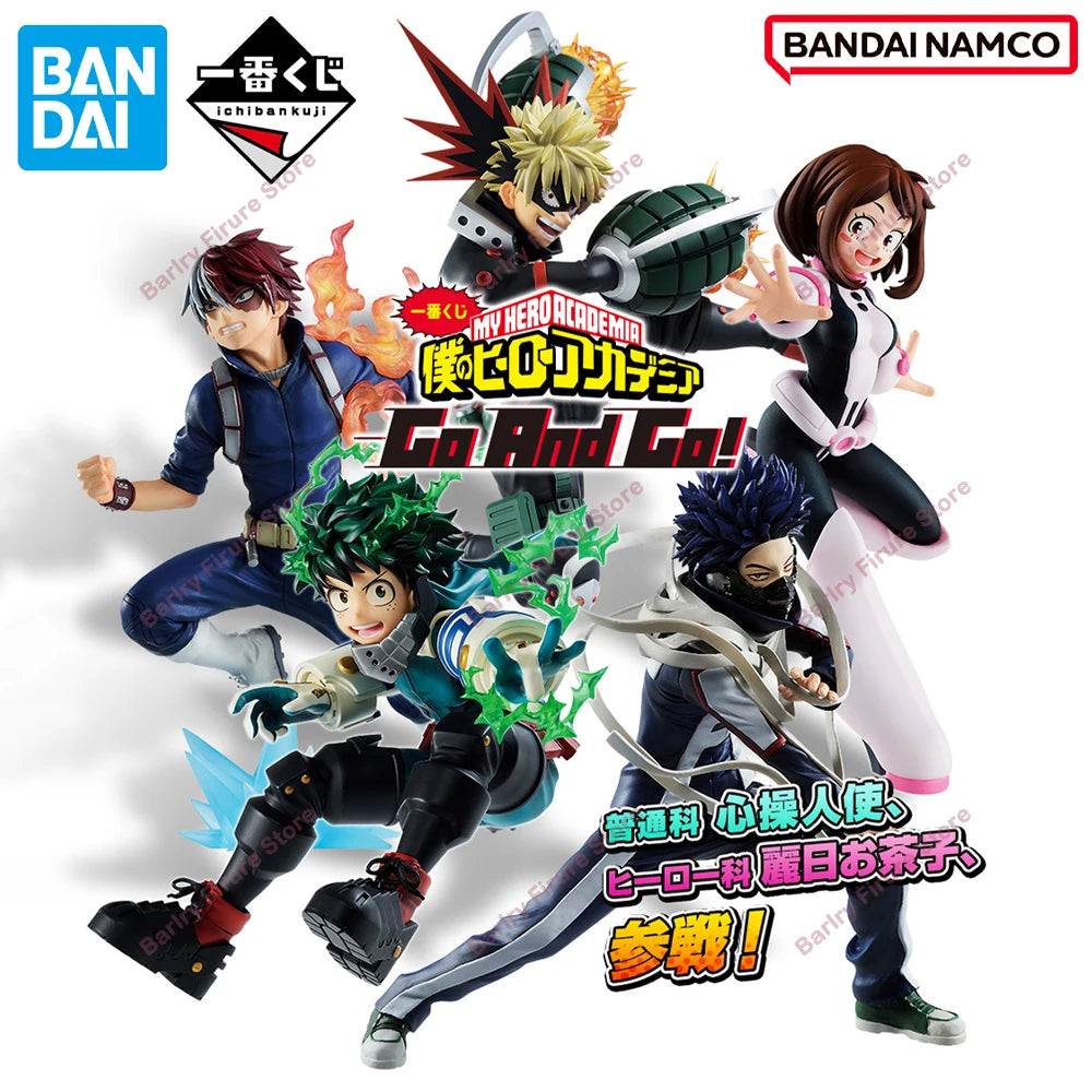 Bandai Ichiban Kuji My Hero Academia Ochaco Uraraka Deku Bakugou 12-18cm PVC Model