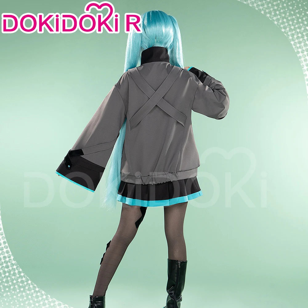 IN STOCK Mikuu Cosplay Costume Anime【S-3XL】DokiDoki-R Women Cute Dress Costume Mikuu Cosplay Headdress Plus Size
