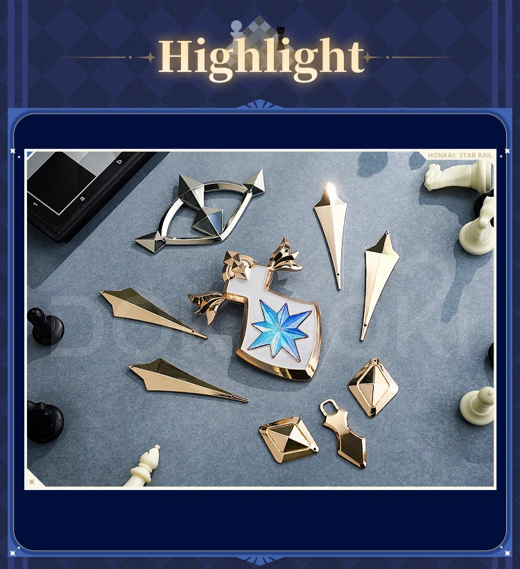 Cerydra Cosplay Costume Game Honkai: Star Rail【S-2XL】DokiDoki-SR HSR Women Halloween Dress Cosplay Cerydra Wings Wig Plus Size