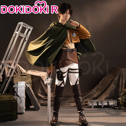 IN STOCK Erenn Mikasaa Levii Hangee Arminn Cosplay Costume Anime【S-3XL】DokiDoki-R Women Men Leather Plus size