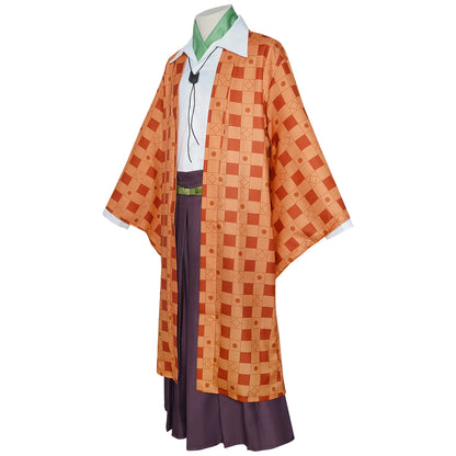 Kanroji Mitsuri Cosplay Costume Women Polyester Kimono Dress