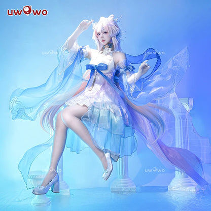 LAST BATCH UWOWO Kokomi Cosplay Game Genshin Impact Fanart Kokomi Dragon Princess Cosplay Costume Dress Halloween Costume