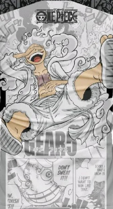 Jersey One Piece Monkey D. Luffy Gear 5 Anime Y2k Kpop Baseball Hockey Tshirt Fashion Streetwear Anime Daily Unisex Tops Tees