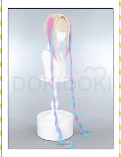 IN STOCK KAngel / Ame-chan Cospaly Wig Game NEEDY GIRL OVERDOSE Cosplay DokiDoki Halloween NEEDY GIRL OVERDOSE Cute Wig Free Cap