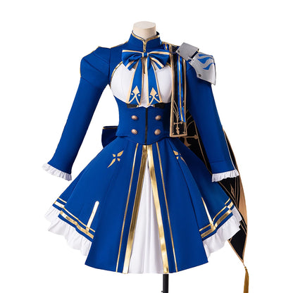Saber Cosplay Costume Game Honkai: Star Rail x Fate【XS-3XL】DokiDoki-N Women Blue Saber HSR Costume Plus Size