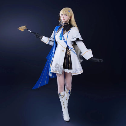 Wuthering Waves Phoebe Cosplay Costume Wig Dress Hat Headwear Sticker Stocking Rinascita Halloween Party Women Girls Prop iCoser