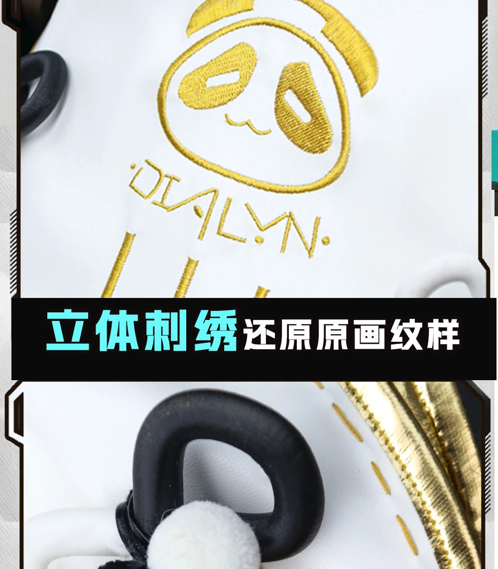 Dialyn Cosplay Costume Wig Zenless Zone Zero Uniform Earrings Headwear Telephone Prop Halloween Party Carnival for Women Girls