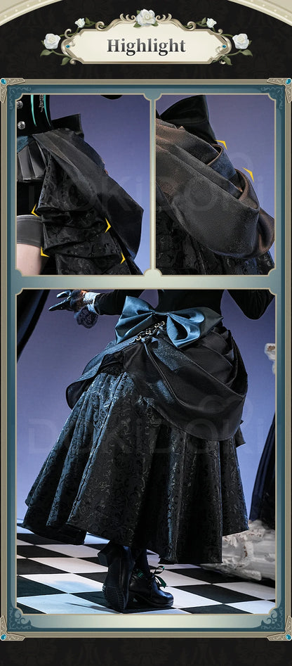 IN STOCK Ciel Phantomhive Cosplay Costume Anime DokiDoki-SR Ciel Black Rose Costume Men Cosplay Halloween