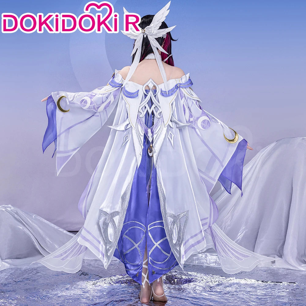 Columbina Cosplay Costume Genshin Impact【S-2XL】DokiDoki-R Nod-Krai Women Dress Columbina Hypersalenia Plus Size