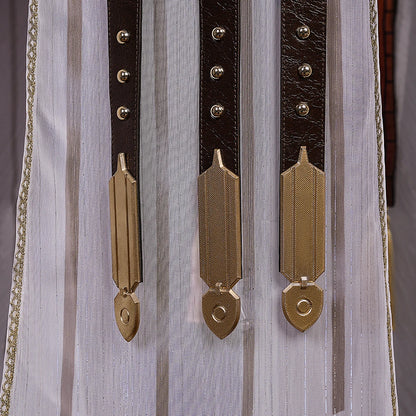 Wuthering Waves Augusta Cosplay Costume Wig Dress Uniform Headwear Earrings Christmas Halloween Party for Women Girls Role Play