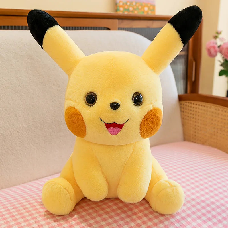 35-70CM Big Size Sitting Pikachu Plush Pokemon Cartoon Anime Peluche Kawaii Ornament Stuffed Animal Children's Toys Gifts