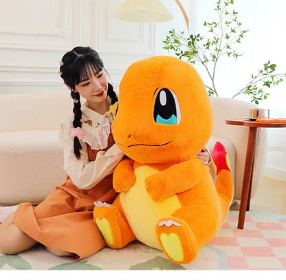35/80cm Charmander Pokemon Plush Toys Large Anime Doll Cute Pillow Giant Pokémon Plushie Squirtle Stuffed Gift for Kid Christmas
