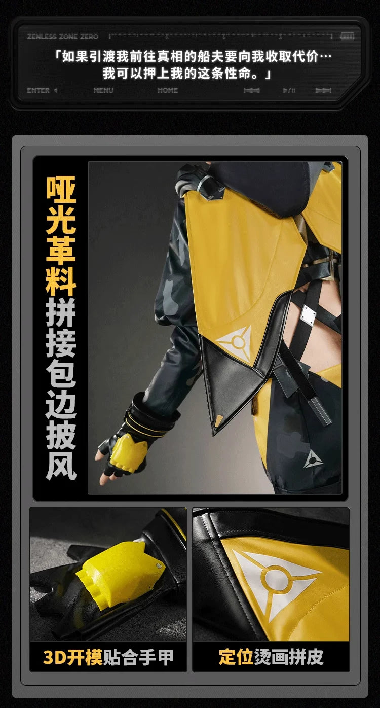 Zenless Zone Zero Trigger Cosplay Costume Wig Uniform Hairpin Obol Squad Halloween Party for Women Girls Carnival Props iCoser