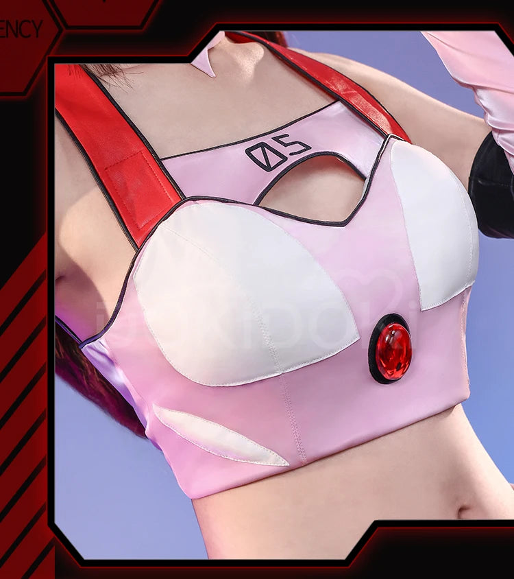 IN STOCK Marii Makinamii Cosplay Costume Anime 【S-3XL】 DokiDoki-R Women Pink Racing Suit Marii Makinamii Glasses Plus Size