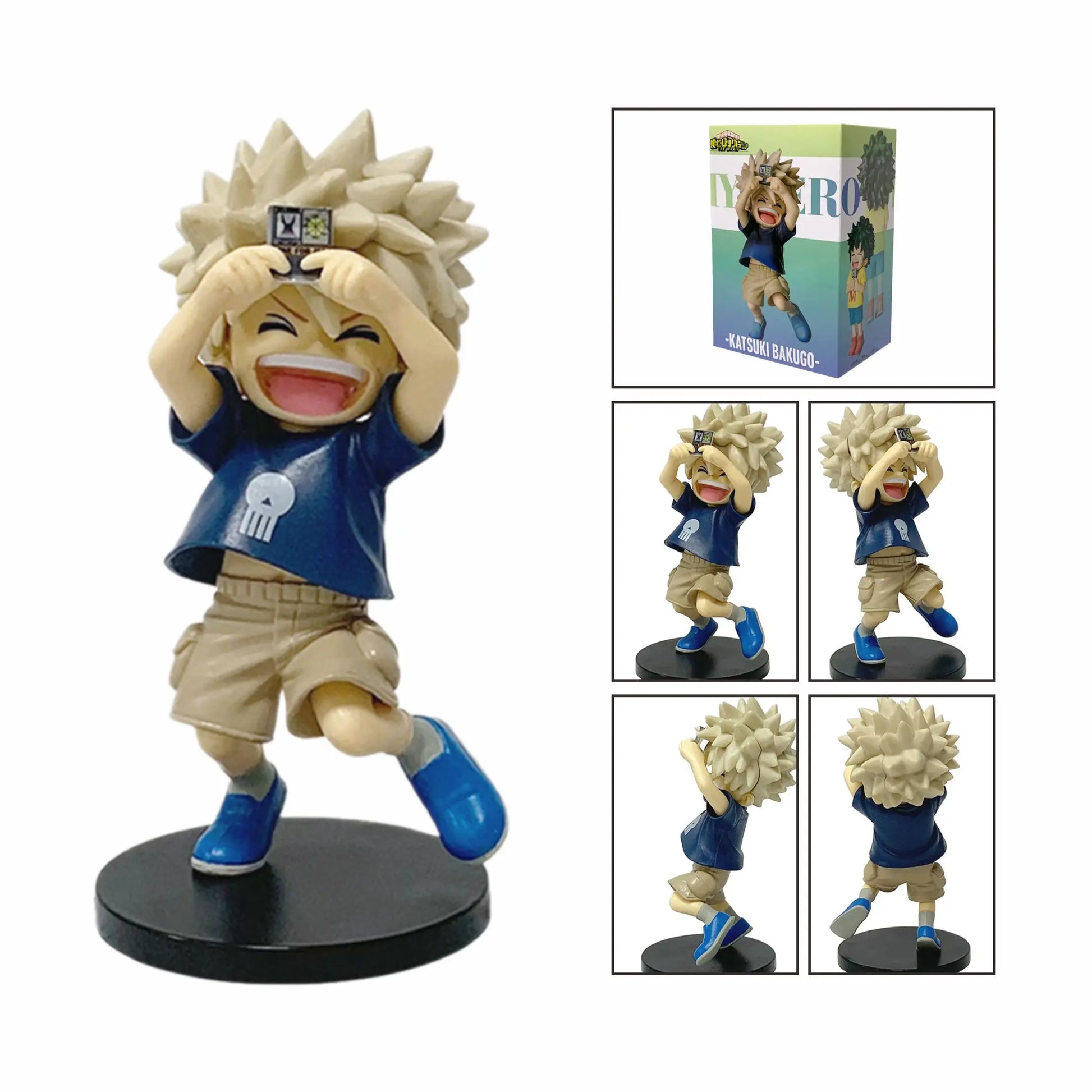 My Hero Academia Chibi PVC Figurines Tomura Shigaraki Izuku Midoriya Katsuki Bakugo Collectible Toy Model