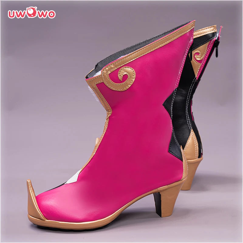 UWOWO Yanfei Cosplay Shoes Game Genshin Impact  Boots  Footwear  Accessories