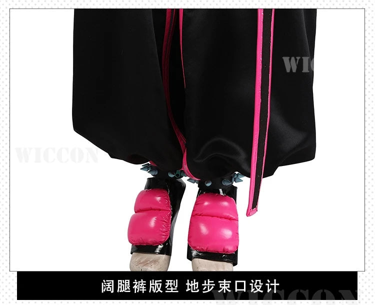 SF6 Juri Han Cosplay Costume Set Polyester Women