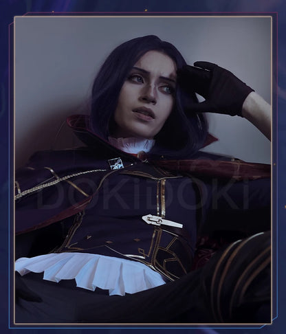 IN STOCK Caitlynn Cosplay Costume Anime Cosplay【S-3XL】DokiDoki-R Women Uniform Cloak Caitlynn Costume Plus Size