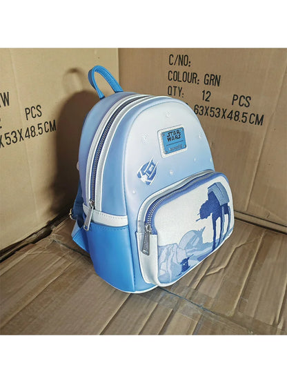 2025 Loungefly Disney Anime Cartoon Mini Backpack 3d Sequin Mickey Mouse Double Shoulder Bags Outdoor Leisure Bag Girl Gift