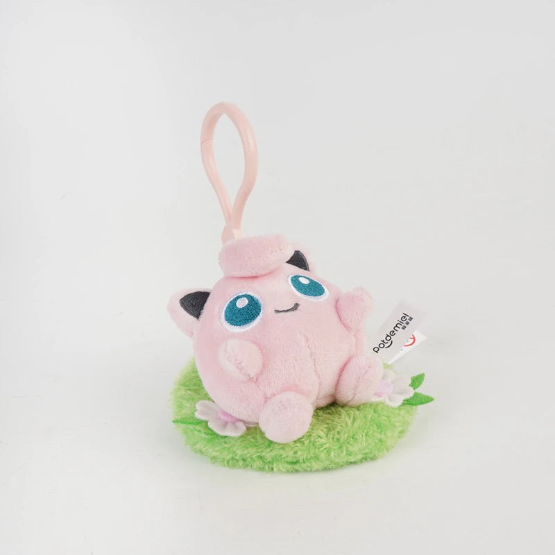 Animal Pokemon Pikachu Eevee Bulbasaur Charmander Jigglypuff Squirtle Kawaii Plush Toys Pendant Keyring Keychain Birthday Gifts