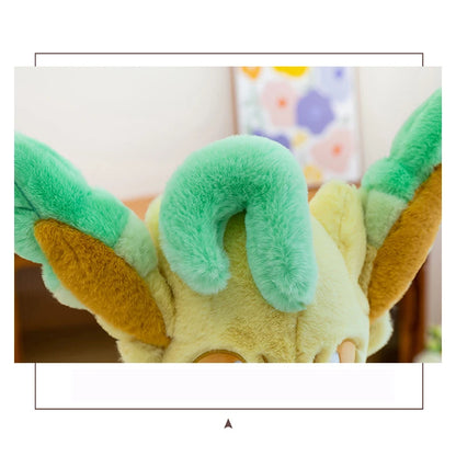 45/80cm Large Leafeon Pokemon Plush Toys Doll Cartoon Ornament Stuffed Plushie Kawaii Eevee Pillow Pokémon Gift for Children
