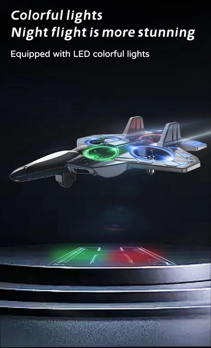 L101 RC Foam Airplane Glider Flying 2.4G With LED Lights EPP Stunt Remote Control Foam Fighter Plane Toys For Kid Gift