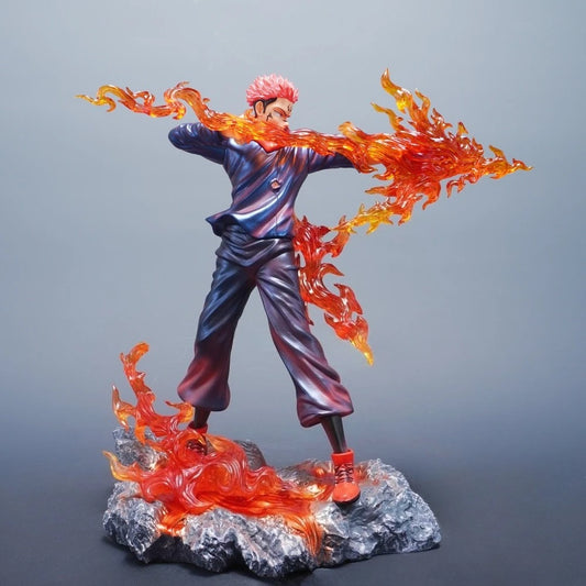 30cm Anime Jujutsu Kaisen Ryomen Sukuna PVC Action Figure Statue Desktop Ornament Model Toy Gift - With Box