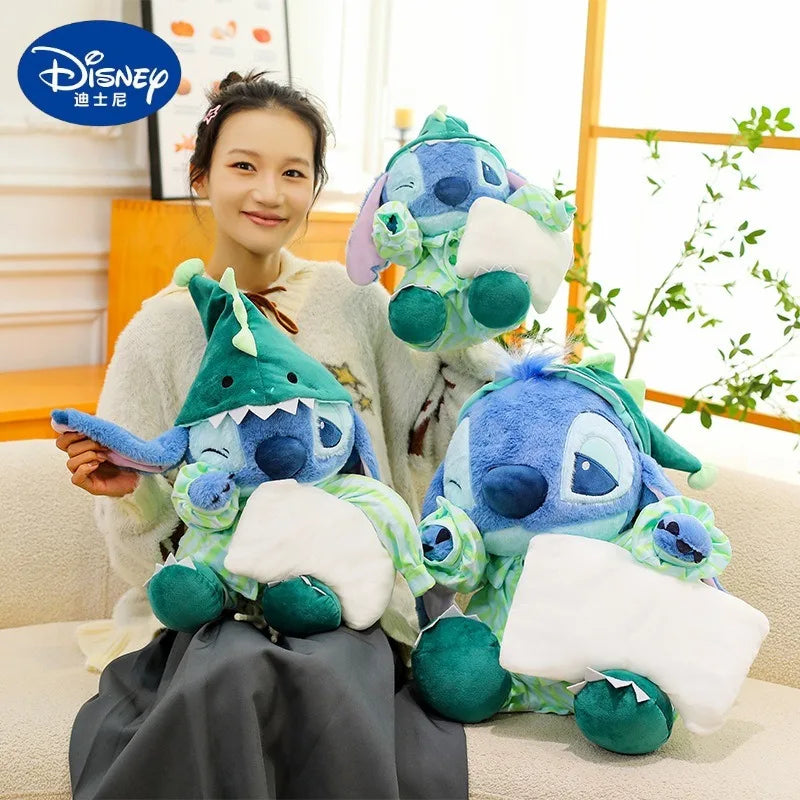 30/40/50cm Big Size Lilo & Stitch Pajamas Disney Anime Plush Stuffed Doll Kawaii Room Plushies Children's Pillow Holiday Gift