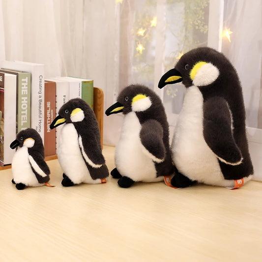 ZU 15-35cm Cute Antarctic Animal Emperor Penguin Plush Toy Soft Plushies Keychain Home Decor Fluffy Penguin Doll