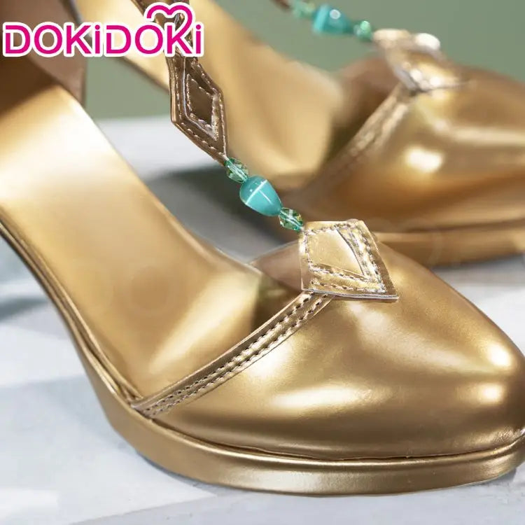 Sandrone Nefer Ineffa Aino Cosplay Shoes Game Genshin Impact DokiDoki Women Boots Aino Yellow Slippers Ineffa Cosplay Shoes