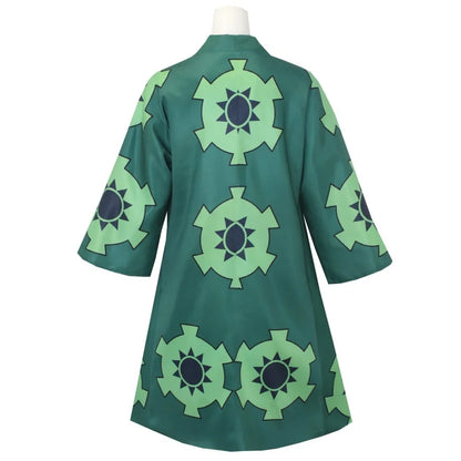 One Piece Roronoa Zoro Kimono Costume Unisex Polyester Set