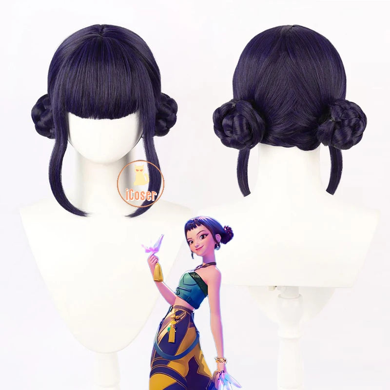 KPop Demon Hunters Zoey Cosplay Costume Black Gold Skirt Huntrix Golden Outfit Earrings Headwear Halloween Party for Women Girls