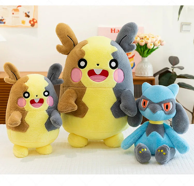 40/60/80CM Big Size Pokemon Plushies Morpeko Lucario Peluche Cartoon Anime Kawaii Stuffed Comfortable Soft Doll Children Gift