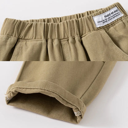 Soft Cotton Toddler Boy Pants for Kids 2 to 3 4 5 6 7 Years Spring Autumn Children Pants Boutique White Khaki Gray Baby Clothes
