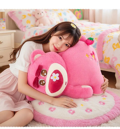 30/40/50cm Big Size Disney Lotso Kawaii Anime Plush Stuffed Doll Room Decor Cartoon Plushies Children's Pillow Holiday Gifts