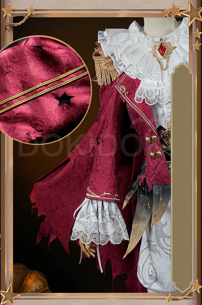 Mike Morton Cosplay Costume Game Identity V【S-3XL】DokiDoki-R Hullabaloo Mike Morton Brightest Star Clown Costume Plus Size