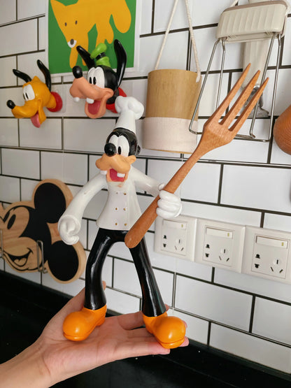 Disney Anime Figures Mickey Goofy Statue Pen Container Makeup Brush Holder Storage Bin Cute Desktop Decor Student Ornaments Gift