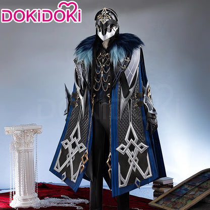 IN STOCK Captain Capitano Cosplay Costume Game Genshin Impact【S-4XL】DokiDoki Men Costume Fatui Harbinger Halloween Plus Size