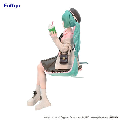15cm Hatsune Miku Anime Figure Autumn Date Miku Action Figure Kawaii Girl Noodle Stopper Figurine Computer Case Ornaments Model
