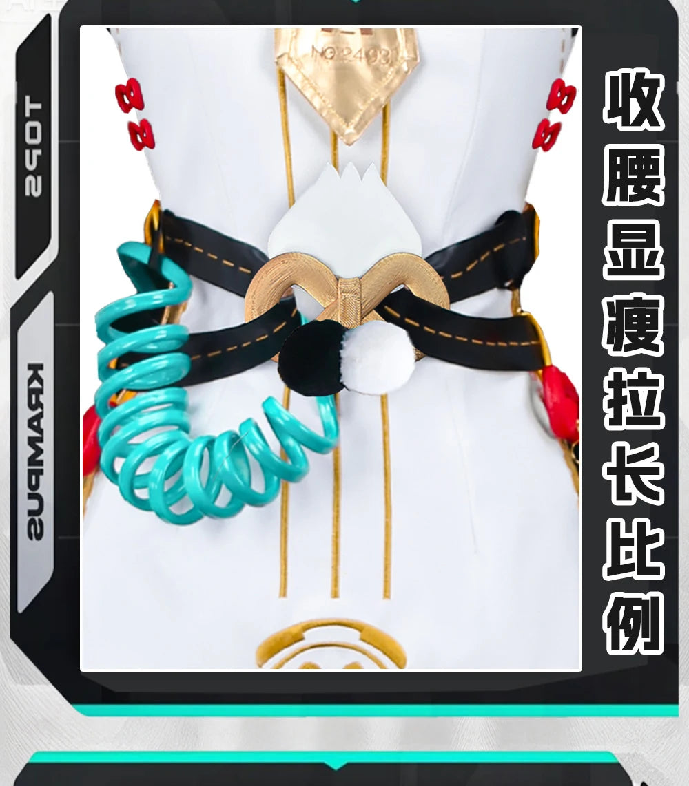 Dialyn Cosplay Costume Wig Zenless Zone Zero Uniform Earrings Headwear Telephone Prop Halloween Party Carnival for Women Girls