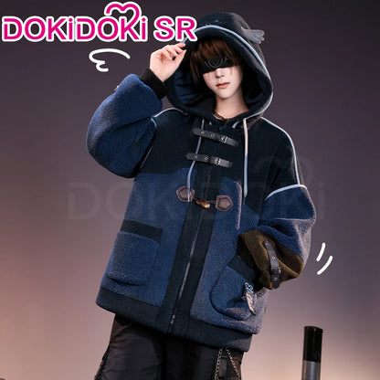 Naib Subedar Eli Clark Cosplay Costume Game Identity V DokiDoki-SR Men Daily Plush Warm Coat Naib Subedar Halloween Cosplay
