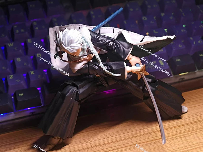 1/12 Hitsugaya Toushirou Boy Figure Mini Scarf Sleeveless Windbreaker Coat Toys Clothes Accessory For 6" Anime Bleach Shf Body