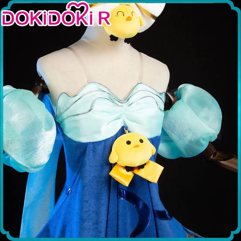 Ahrii Sonaa Cosplay Costume Game Cosplay DokiDoki-R Ahrii Sonaa Skin Spirit Blossom Springs Cosplay Women The Fox Costume